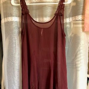 Free People maroon dress size s
